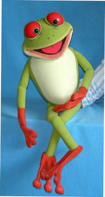 Red-Eyed Tree Frog puppet, Puppet for sale